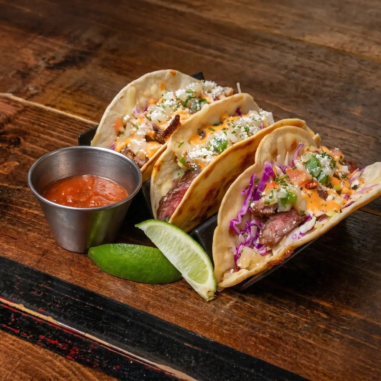 Steak Tacos.