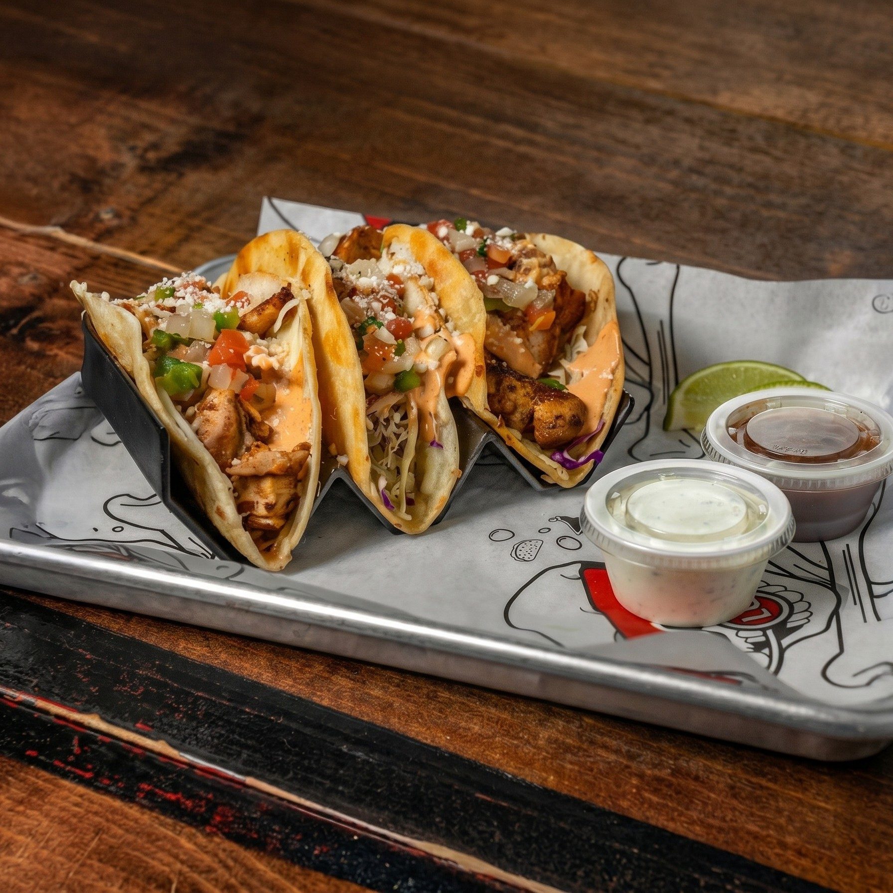 Chicken Tacos.
