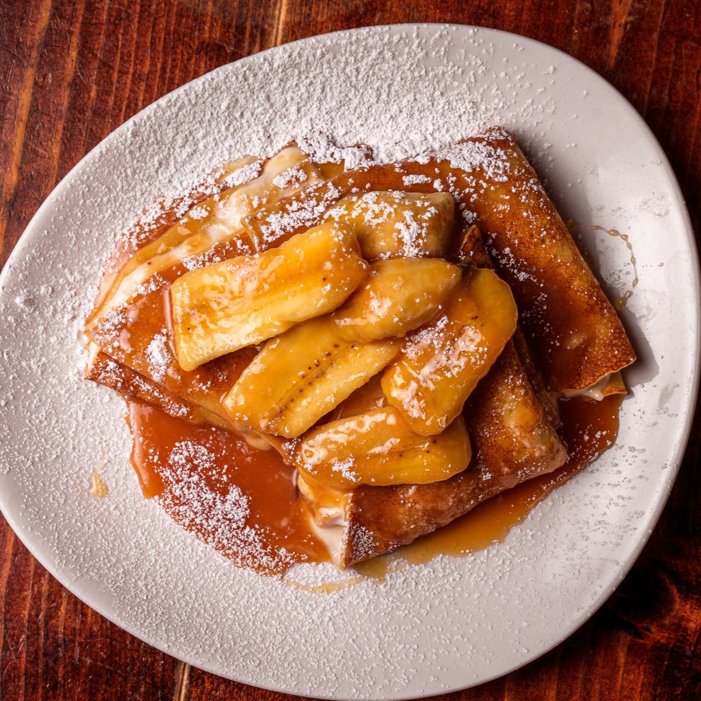 Roasted Banana Crepes.