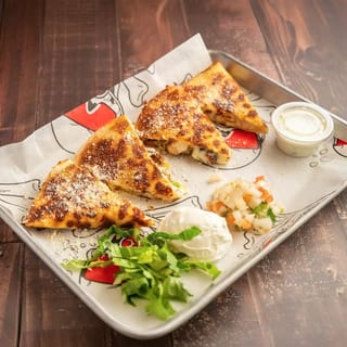 Boudin & Shrimp Quesadilla