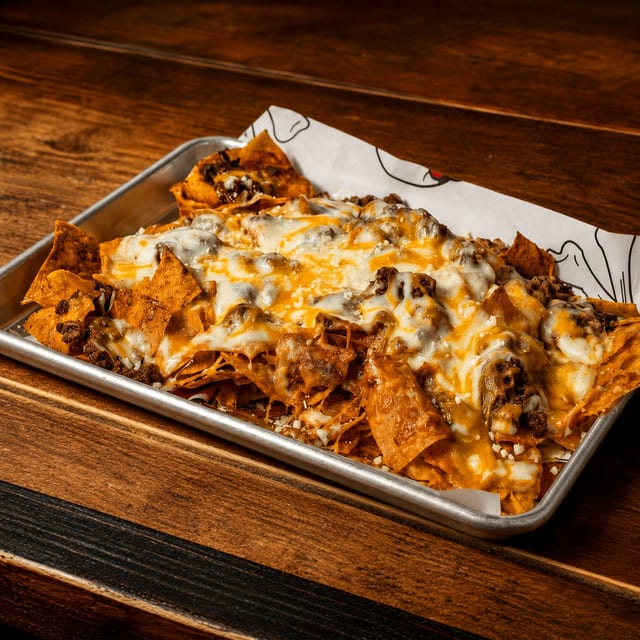 Spicy Beef Nachos.