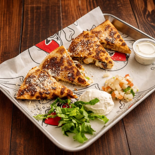Adult Cheese Quesadilla.