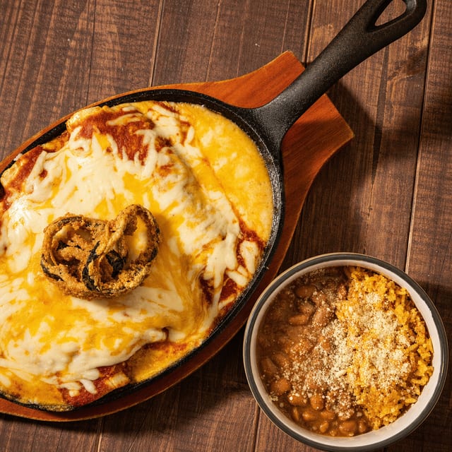 Spicy Shrimp Enchiladas.