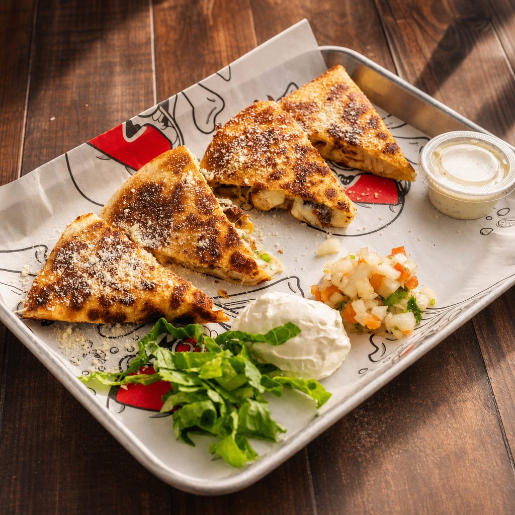 Grilled Veggie Quesadilla.