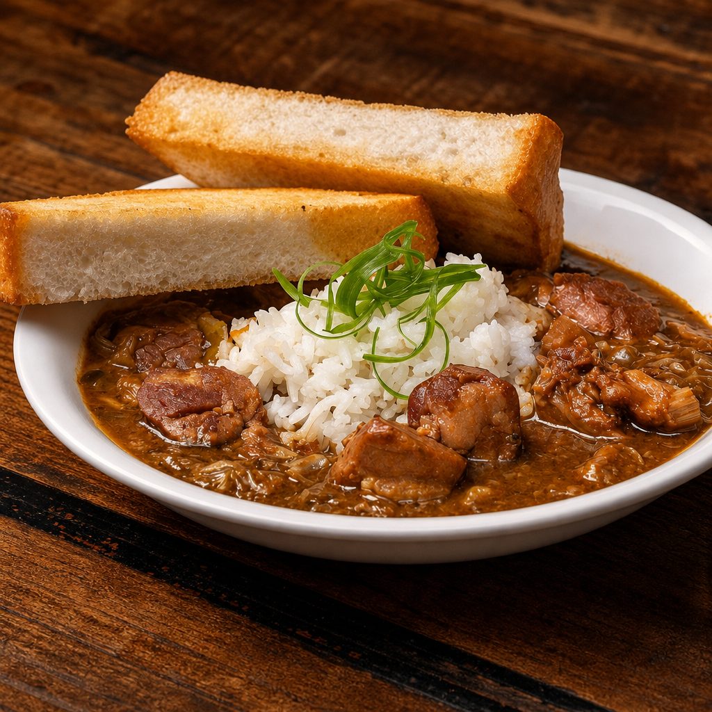 Chicken & Sausage Gumbo.