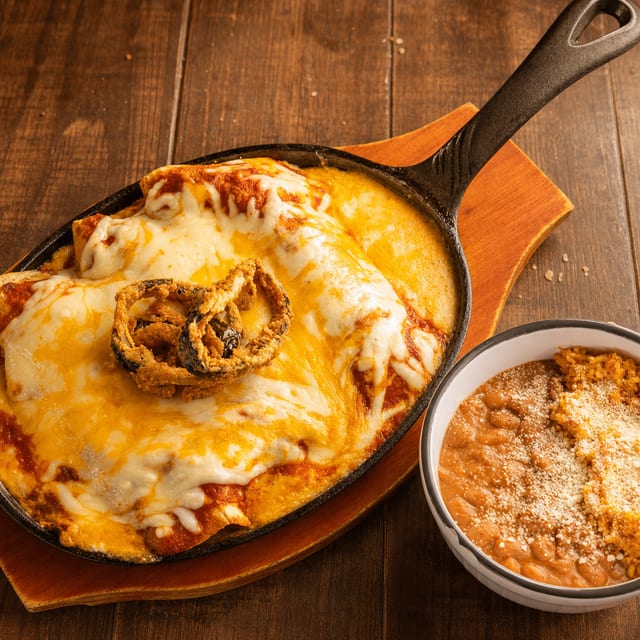 Beef Cheek Enchiladas.