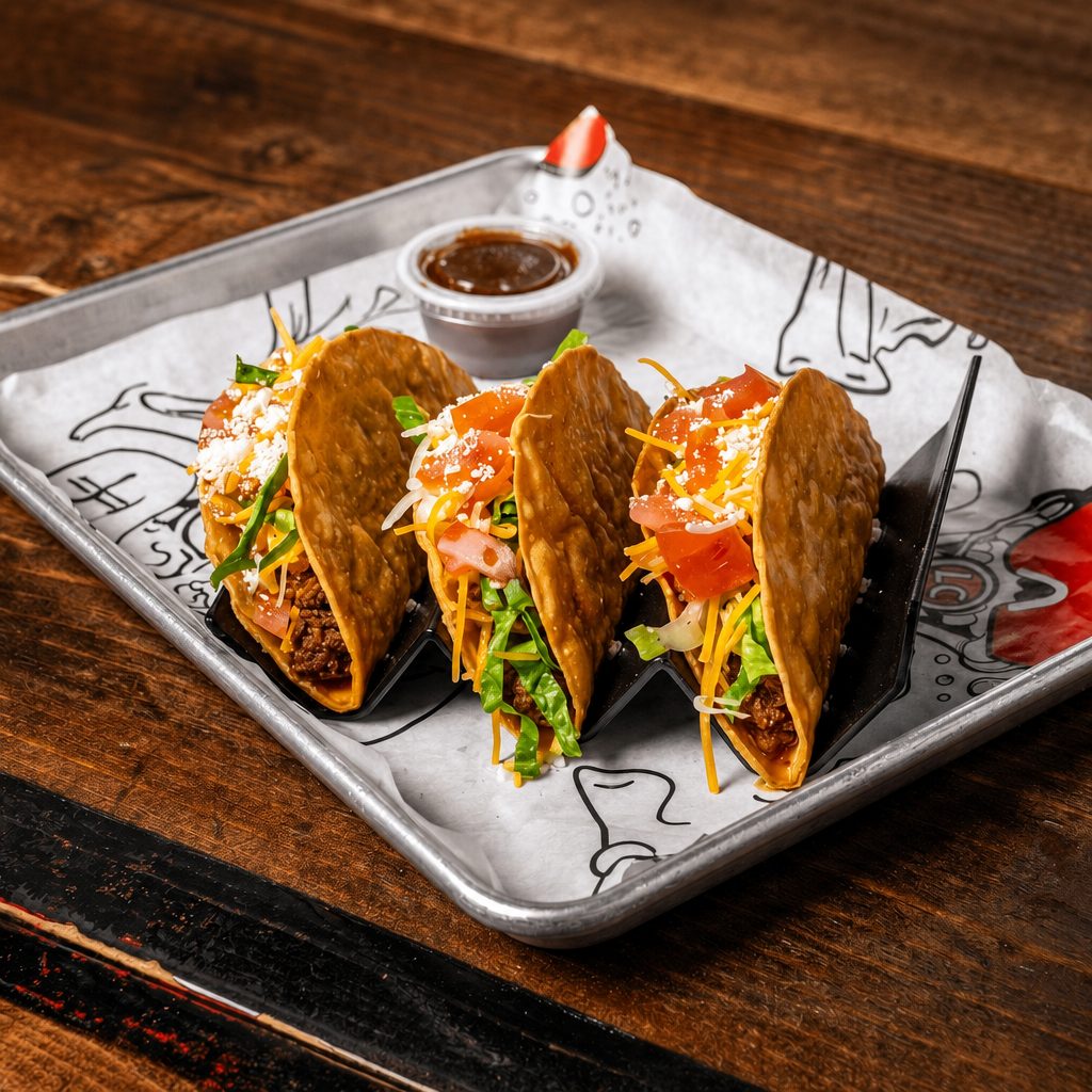 Crispy Beef Tacos.