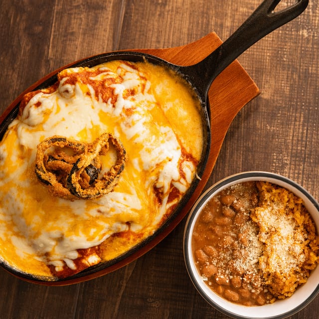 Carnitas Fajita Enchiladas.