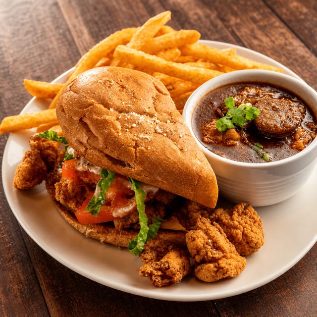 1/2 Fish PoBoy Combo.